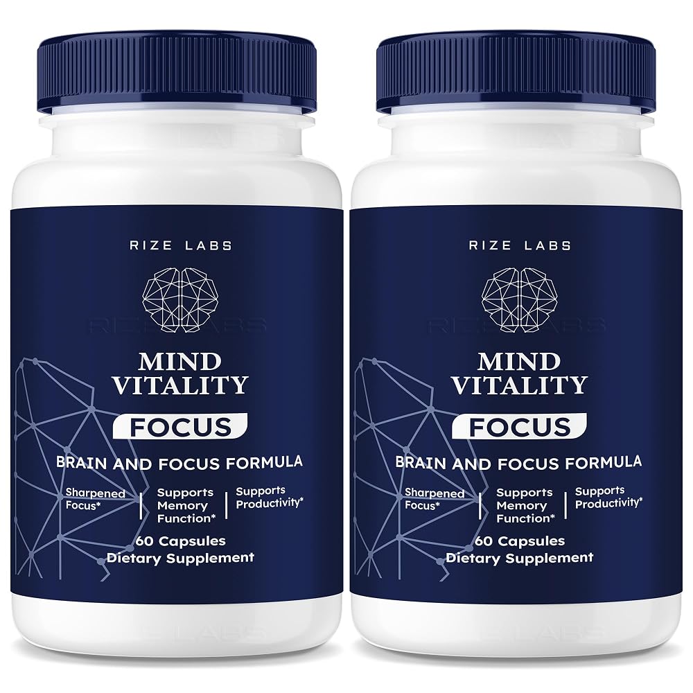 rize labs Mind Vitality Focus Brain Supplement - 120 Capsules