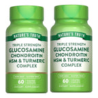 Nature's Truth Triple Strength Glucosamine Chondroitin MSM - 120 Caplets
