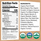 EarthChimp Organic Plant Based Protein Powder Plain & Unsweetened - 4 lb - image 3