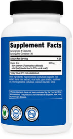 Nutricost Ursolic Acid 300mg - 120 Vegetarian Capsules - image 5