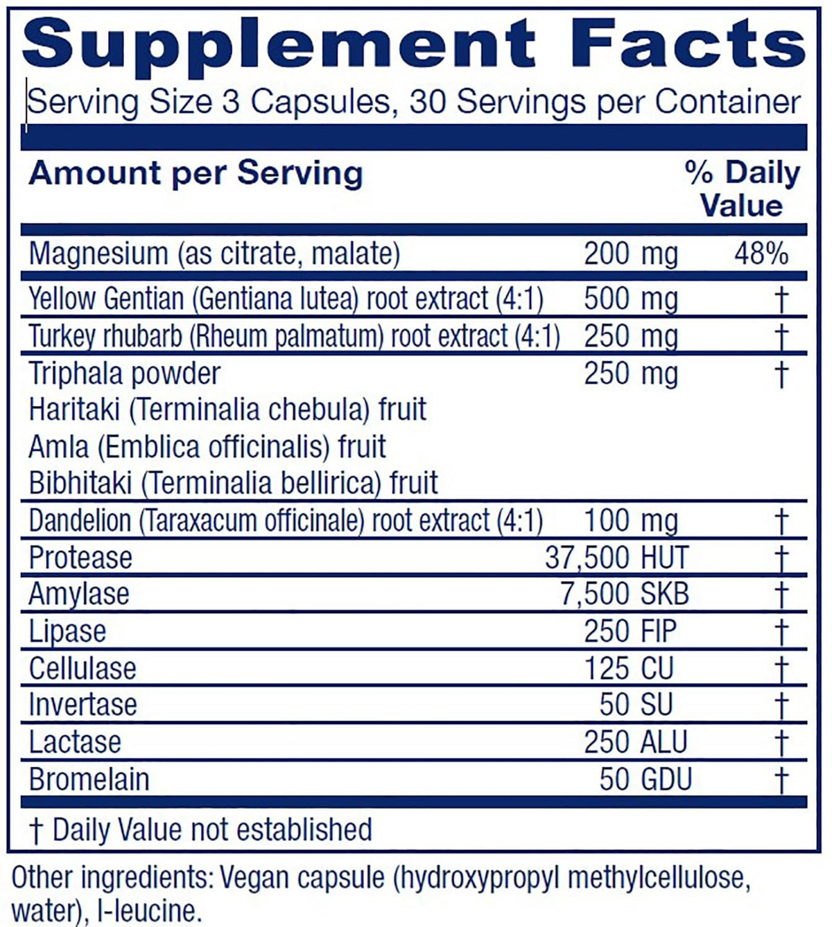 Vitanica Colon Motility Blend Gentle Laxative - 90 Capsules - image 2