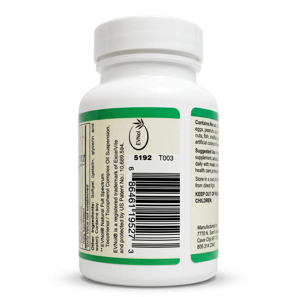 AlchePharma Perfect E - Patented EVNol® Brand tocotrienols Full