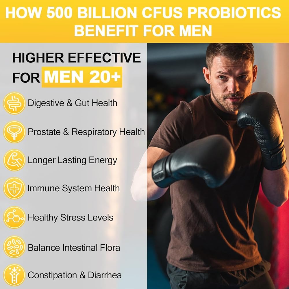RSETU Probiotics for Men: 500 Billion CFU