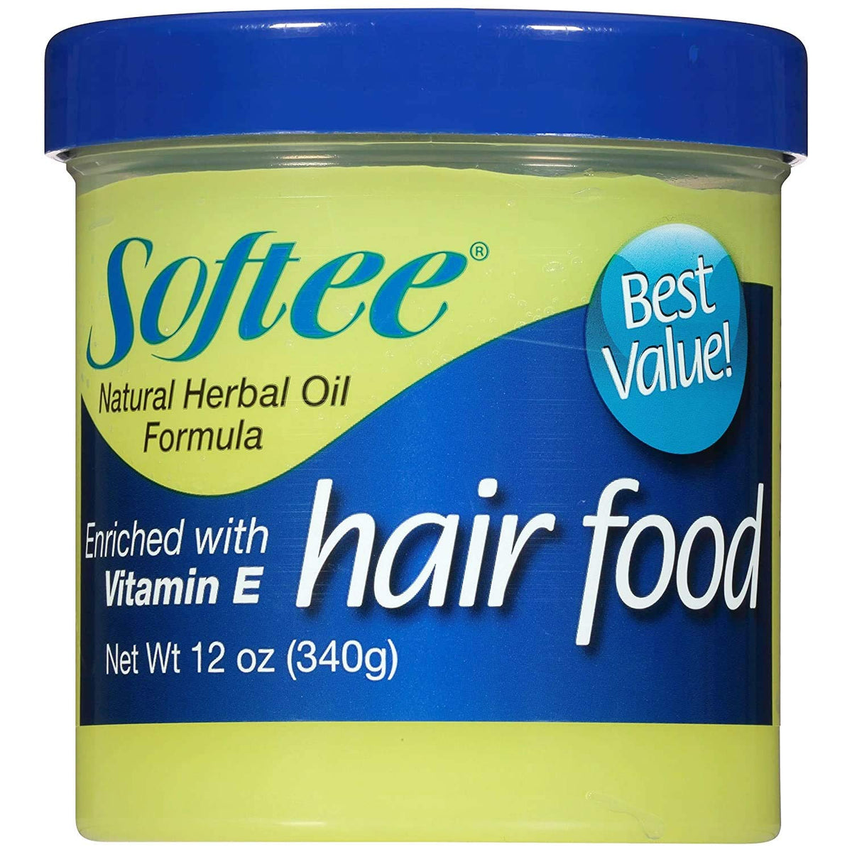 Softee Hair Food with Vitamin E Oil - 3 x 12 oz