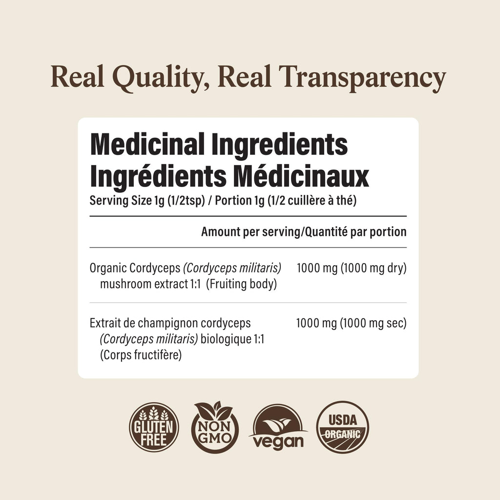 Real Mushrooms Organic Cordyceps Powder for Performance - 150 Servings - image 8