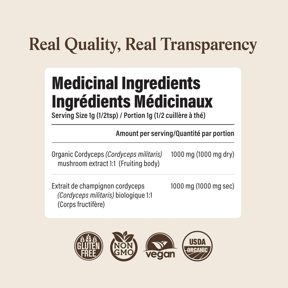 Real Mushrooms Organic Cordyceps Powder for Performance - 150 Servings - image 8