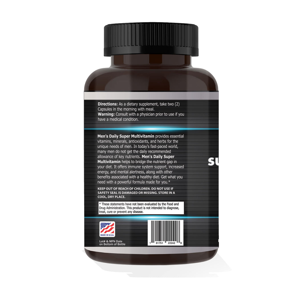 Focus Pharmacology Men's Daily Super Multi-Vitamin - 60 Capsules - image 4