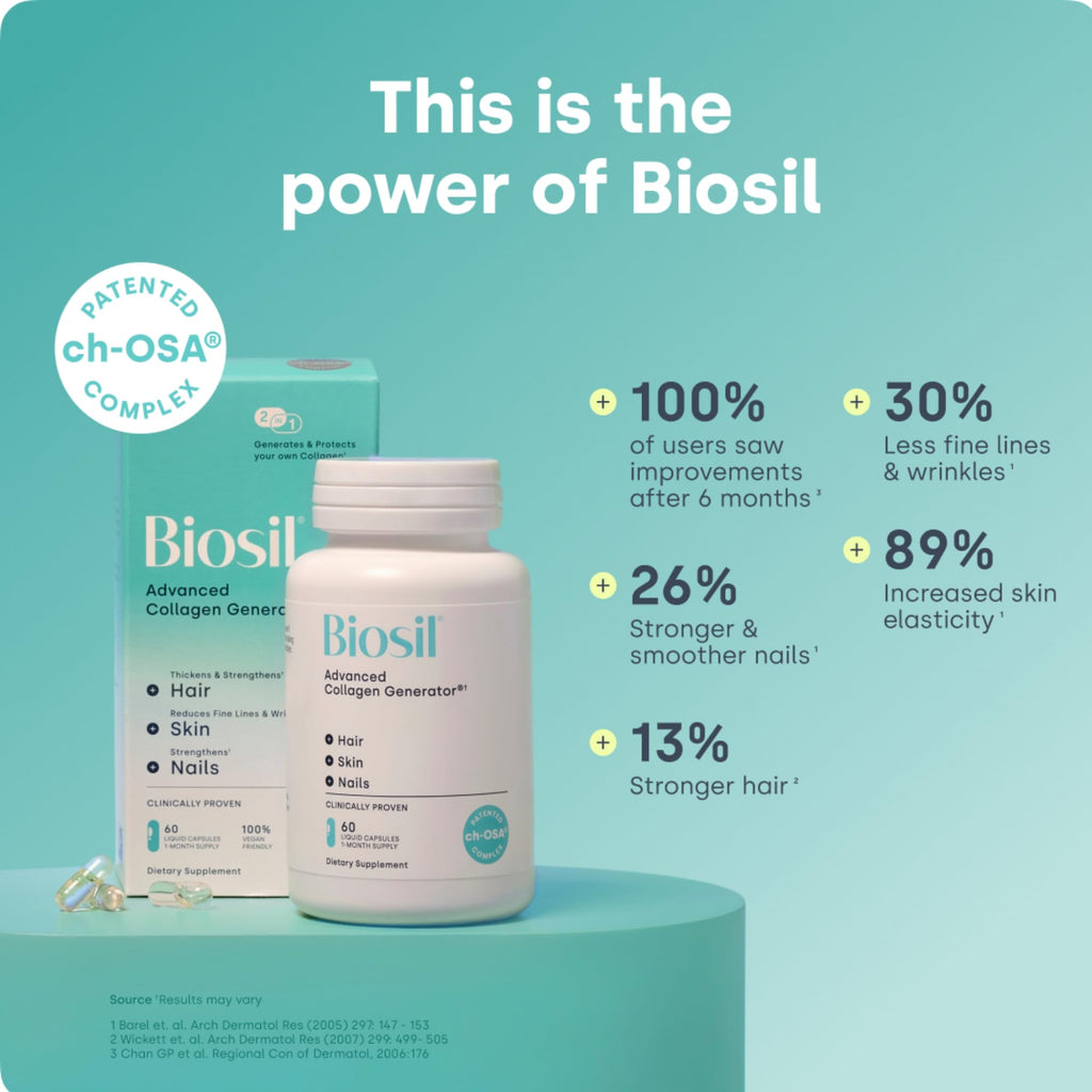 Biosil Collagen Booster Supplement - Liquid Capsules