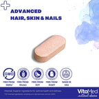 VitaMed Hair Skin and Nails Vitamins with Biotin 5000mcg - 60 Tablets - image 7