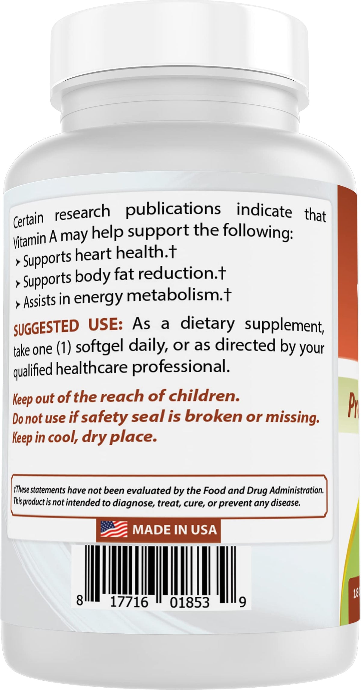 Best Naturals Vitamin A 25000 IU Softgels for Vision Support - 180 Softgels - image 7