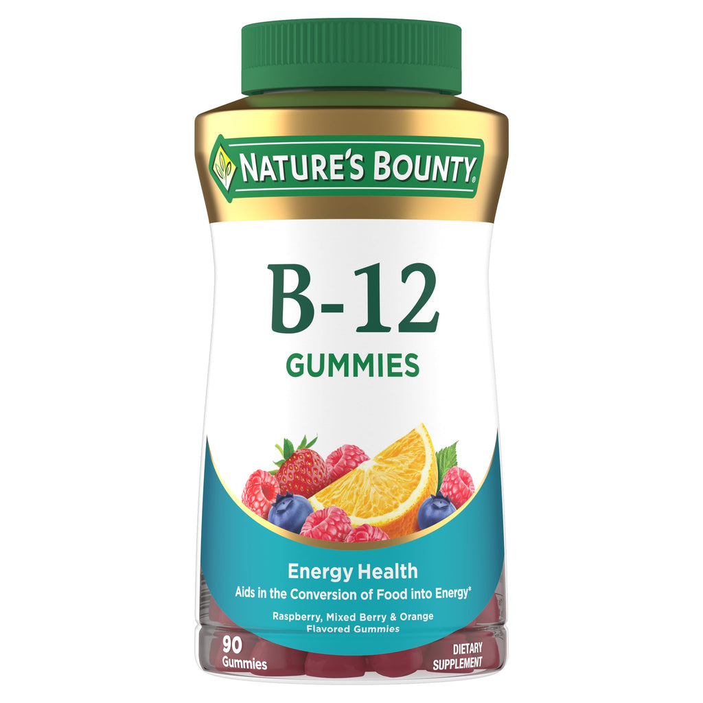 Nature's Bounty Vitamin B12 500mcg Gummies for Energy - 90 Gummies