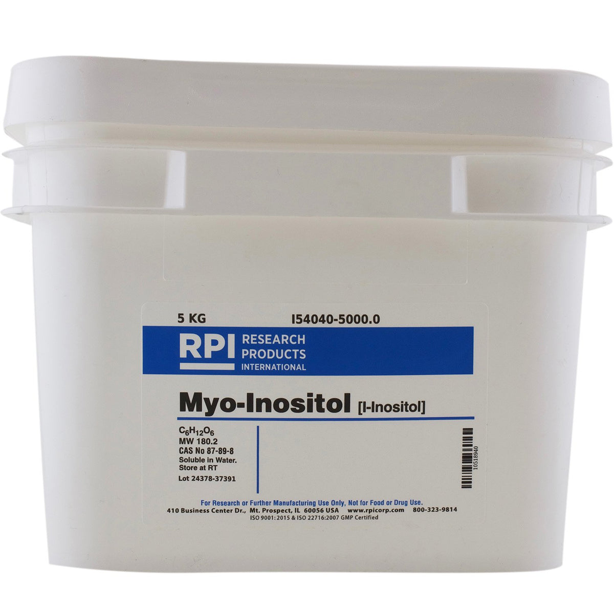 RPI Myo-Inositol I-Inositol Powder - 5 Kilograms