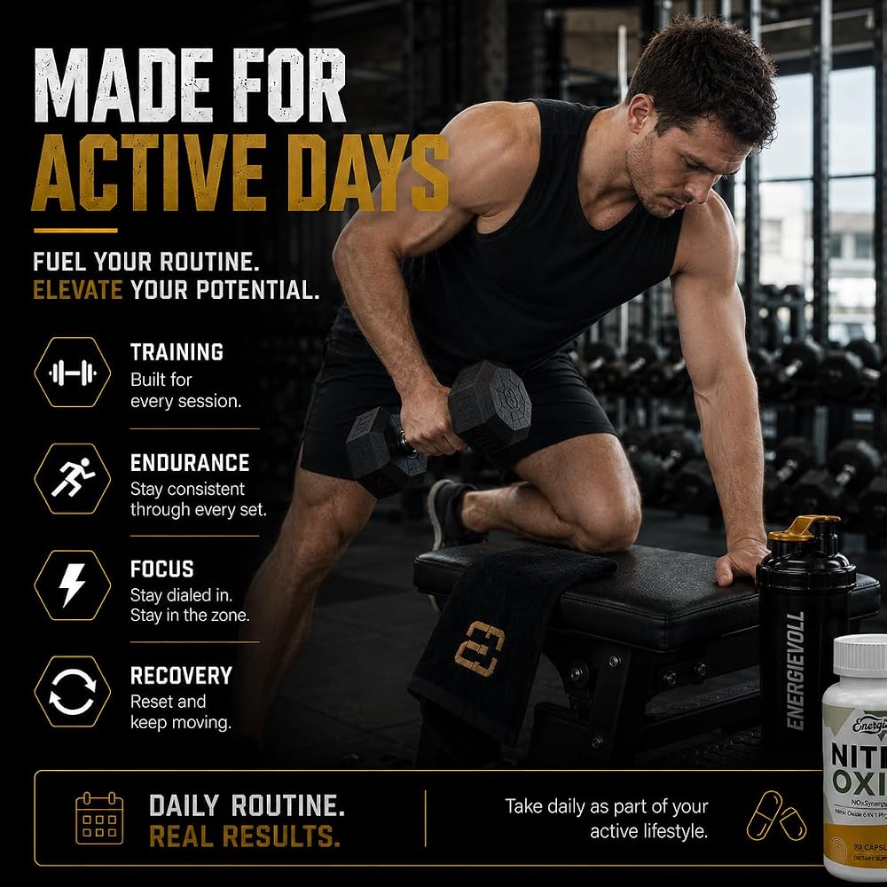 Energievoll Nitric Oxide Supplement for Men - 90 Capsules - image 5