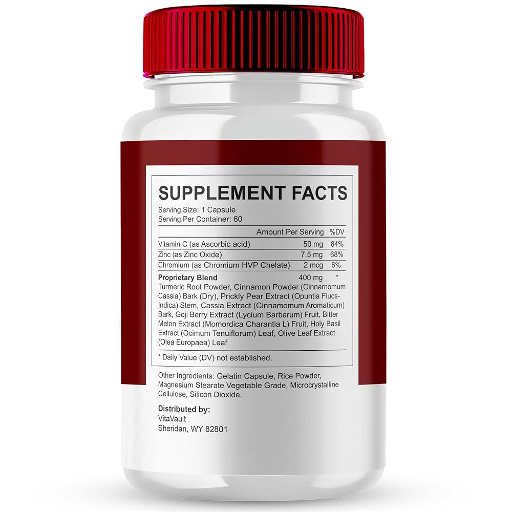 Vitavault Gluco Vita Support Formula Capsules - 300 Count - image 2