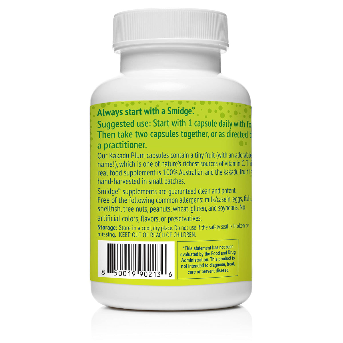 Smidge Kakadu Plum Capsules Vitamin C - 60 Capsules - image 2