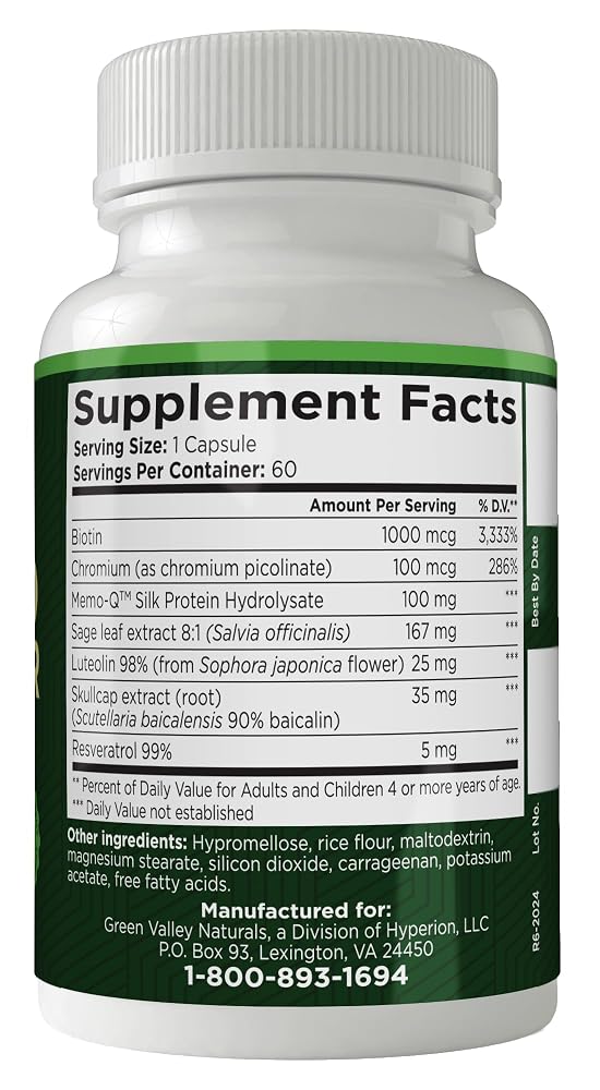 Green Valley Naturals Advanced Brain Power - 60 Capsules - image 3