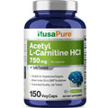 NusaPure Acetyl L-Carnitine HCL 750mg - 150 Vegetarian Capsules