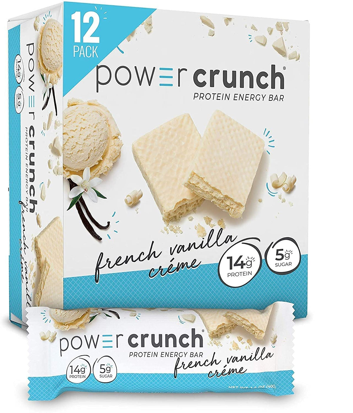 Power Crunch Protein Bar French Vanilla Creme - 12 Count