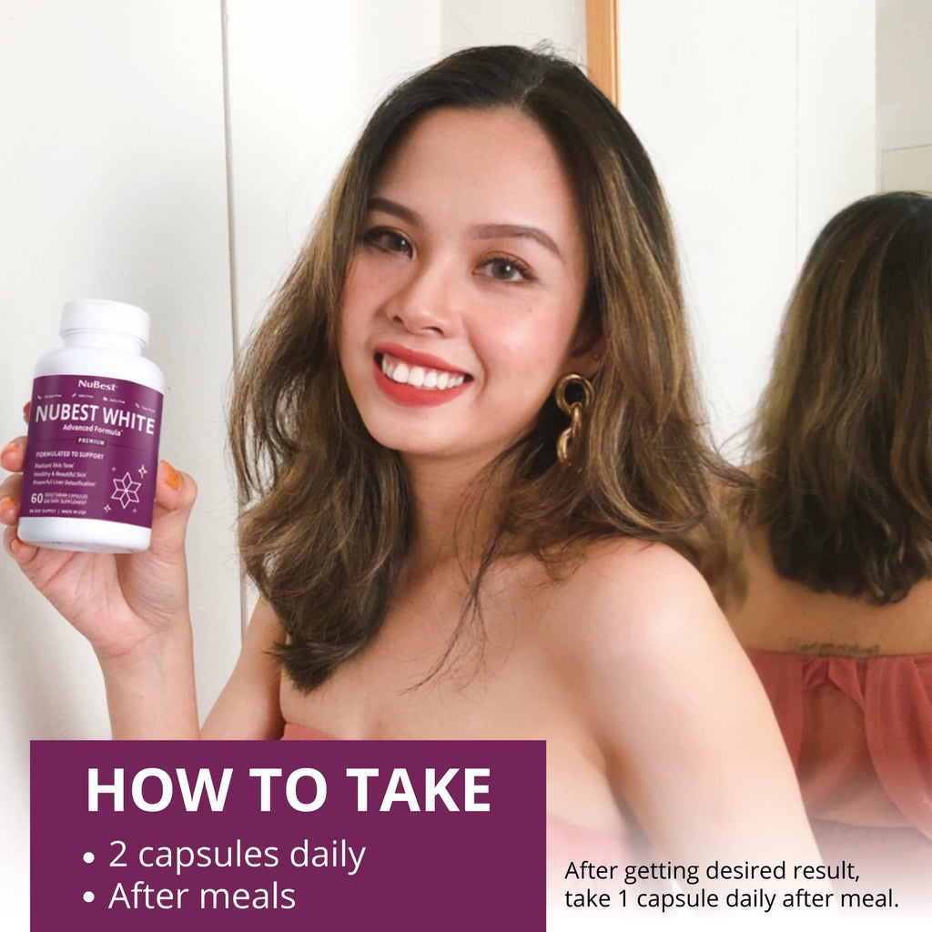 NuBest White Glutathione 400mg Skin Brightening Supplement - 360 Capsules - image 3