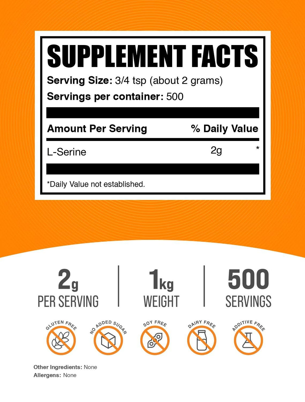 BulkSupplements.com L-Serine Powder Supplement