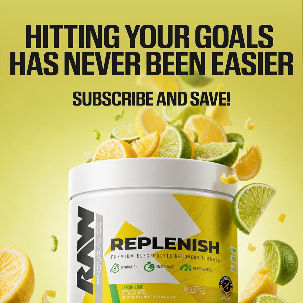 RAW Replenish, Premium Electrolytes Powder Recovery Formula