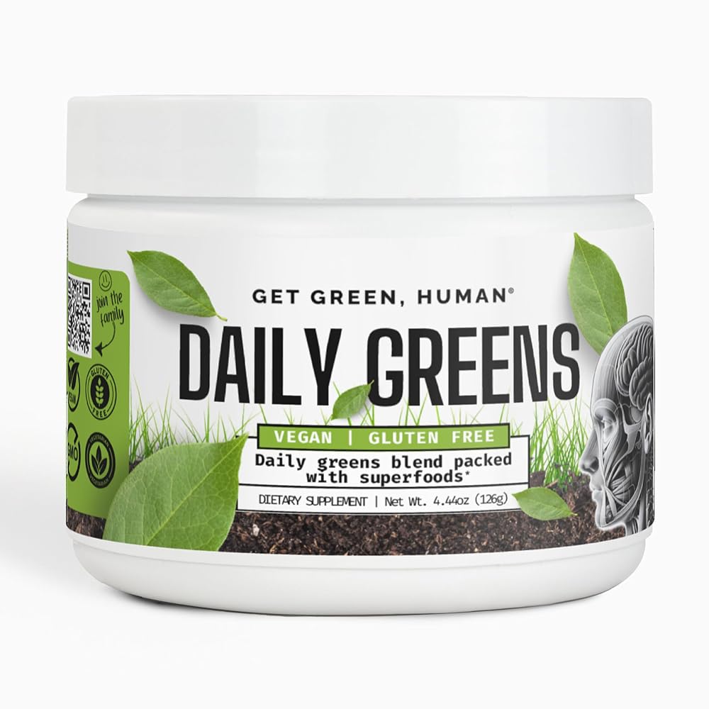 Get Green, Human Daily Greens Superfood Powder - 30 Servings