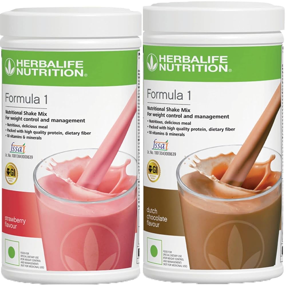 Herbalife Formula 1 Nutritional Shake Mix Strawberry - 500g Pack of 2