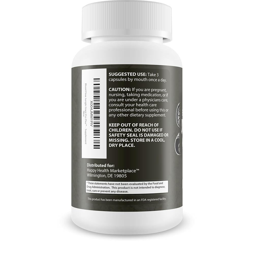 Happy Health Marketplace Blood Flow Jungle Giant Pro Plus - 90 Capsules - image 3