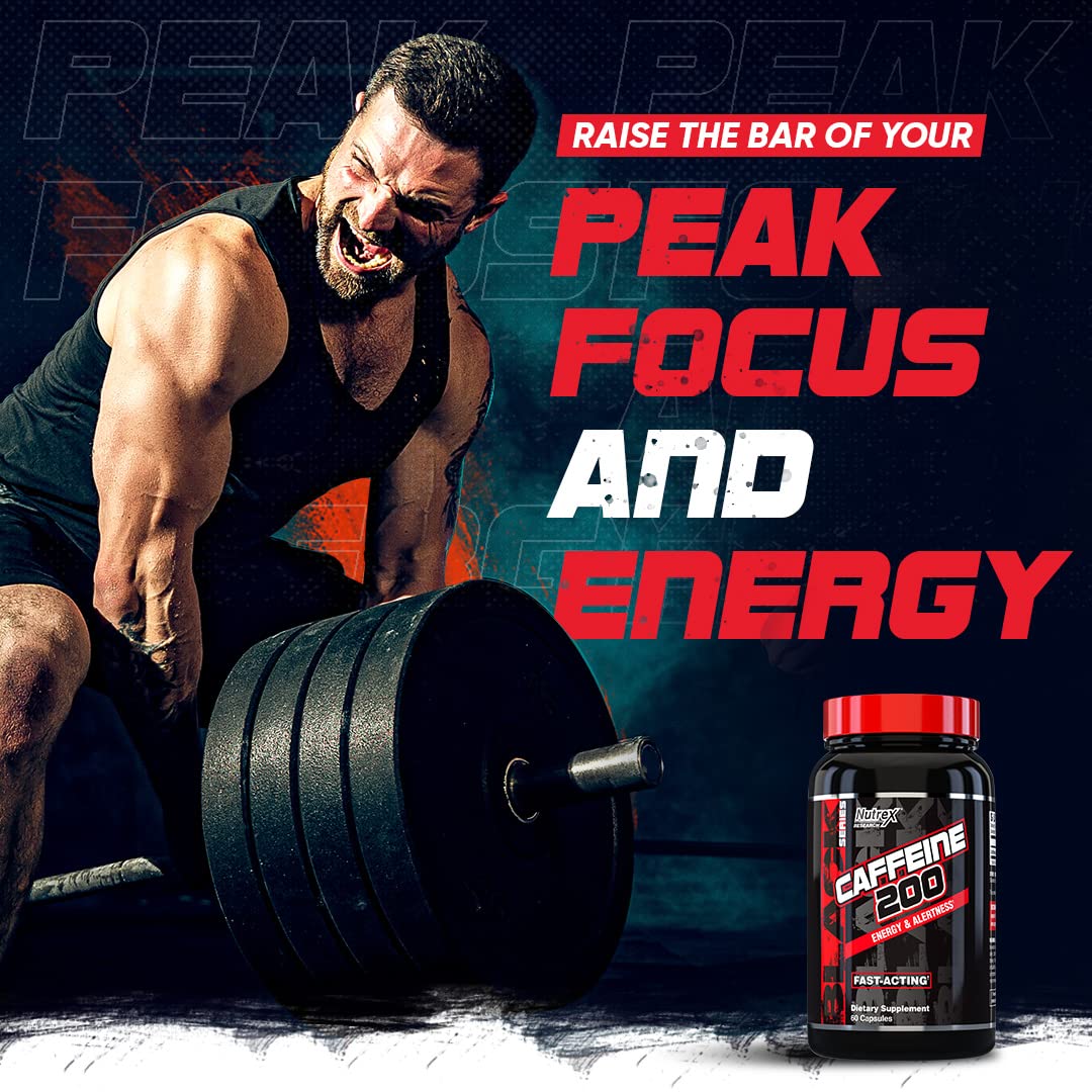 Nutrex Research Caffeine 200 mg - 60 Capsules - image 2