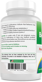 Best Naturals Berberine Plus 1000 mg - 120 Capsules - image 7