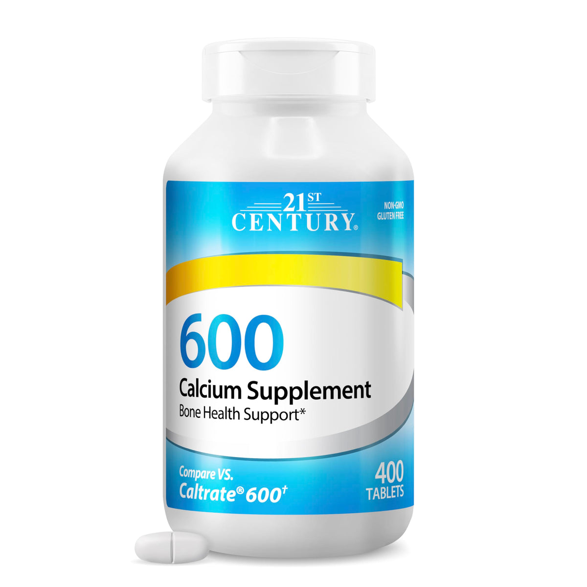 21st Century Calcium 600mg Tablets - 400 Count