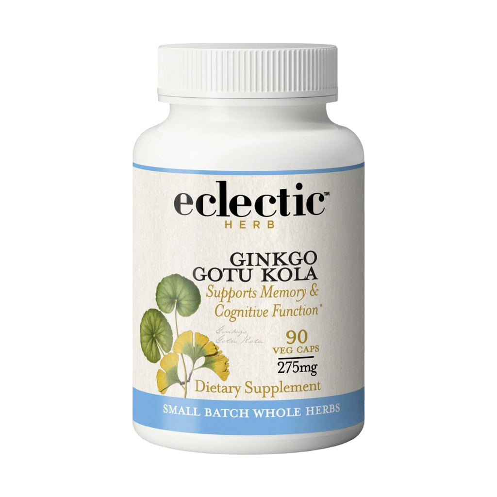Eclectic Institute Ginkgo Gotu Kola Capsules Brain Support - 90 Capsules
