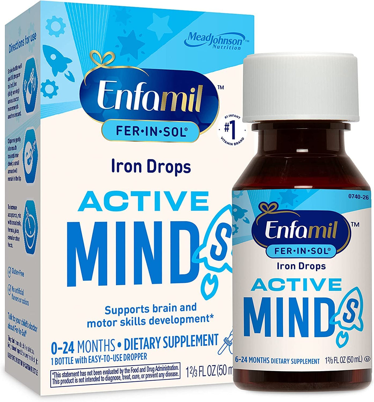 Quilom Enfamil Fer-in-Sol Iron Drops for Infants - 50 mL