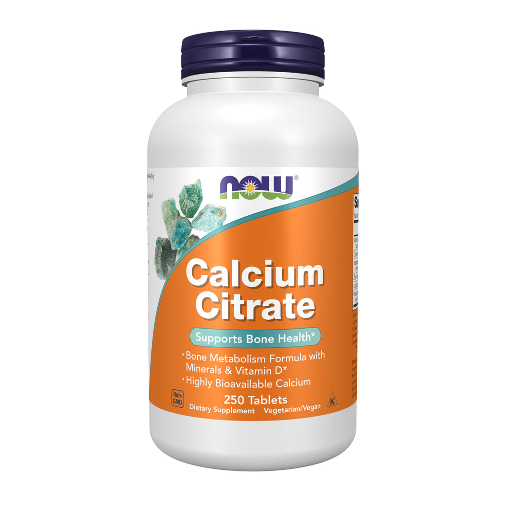 NOW Calcium Citrate with Vitamin D & Magnesium - 250 Tablets