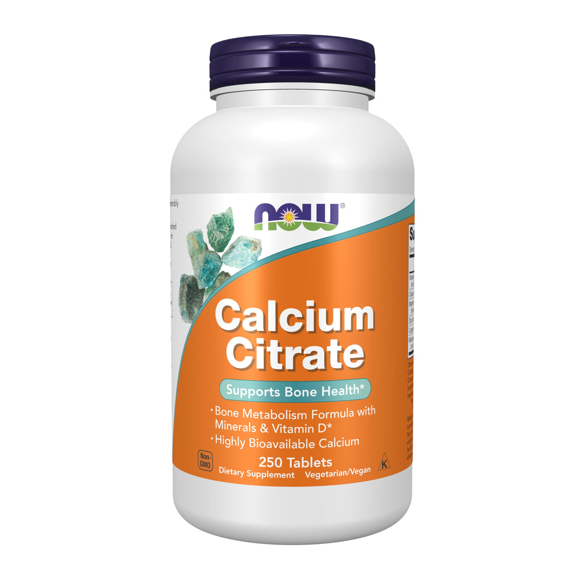 NOW Calcium Citrate with Vitamin D & Magnesium - 250 Tablets