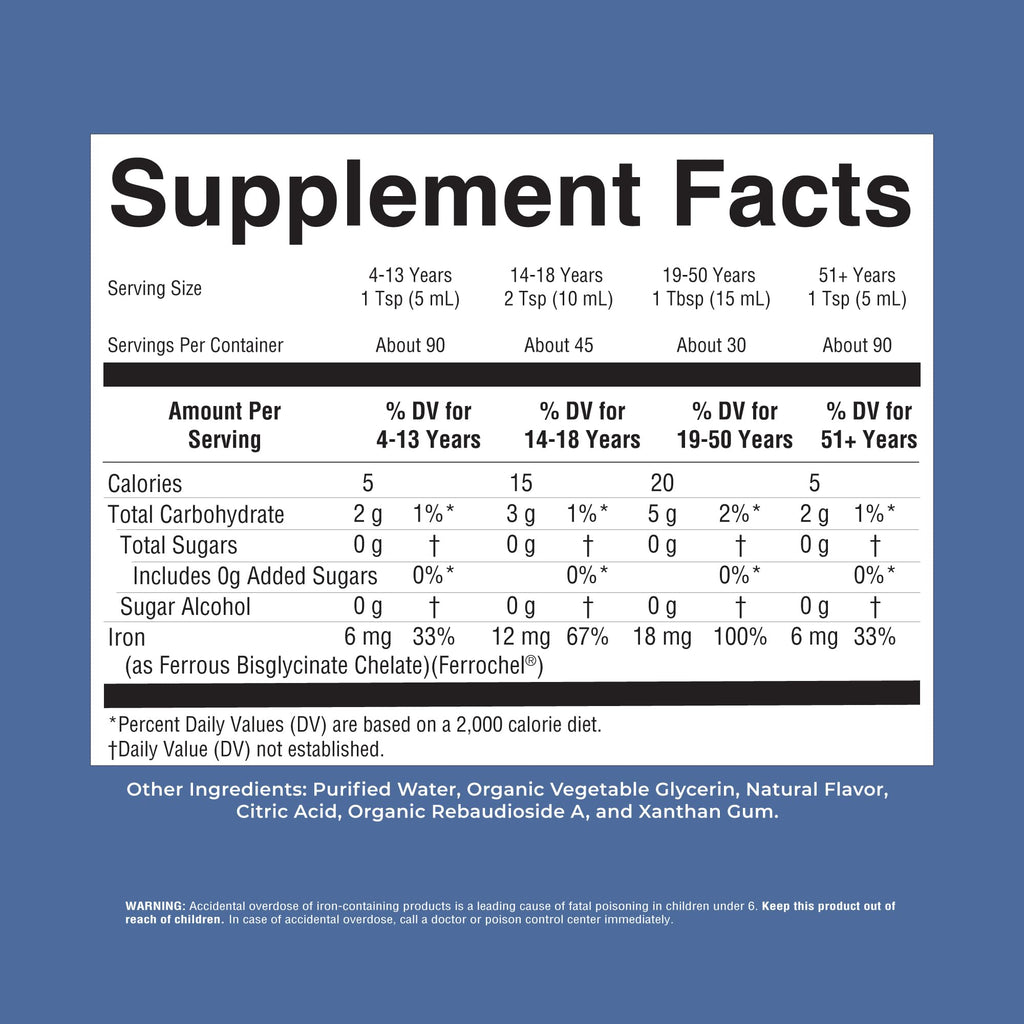 MaryRuth's Liquid Iron Supplement for Women, Men & Kids - 15.22 Fl Oz - image 9