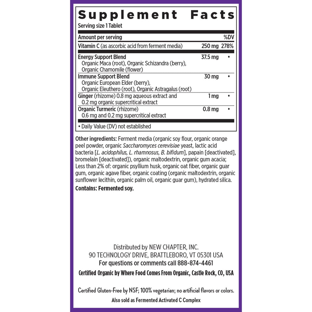 New Chapter Vitamin C Immune Defense Supplement - 30 Tablets - image 6