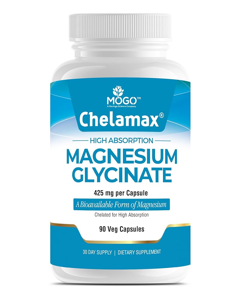 MOGO Chelamax Magnesium Glycinate 425mg - 90 Capsules