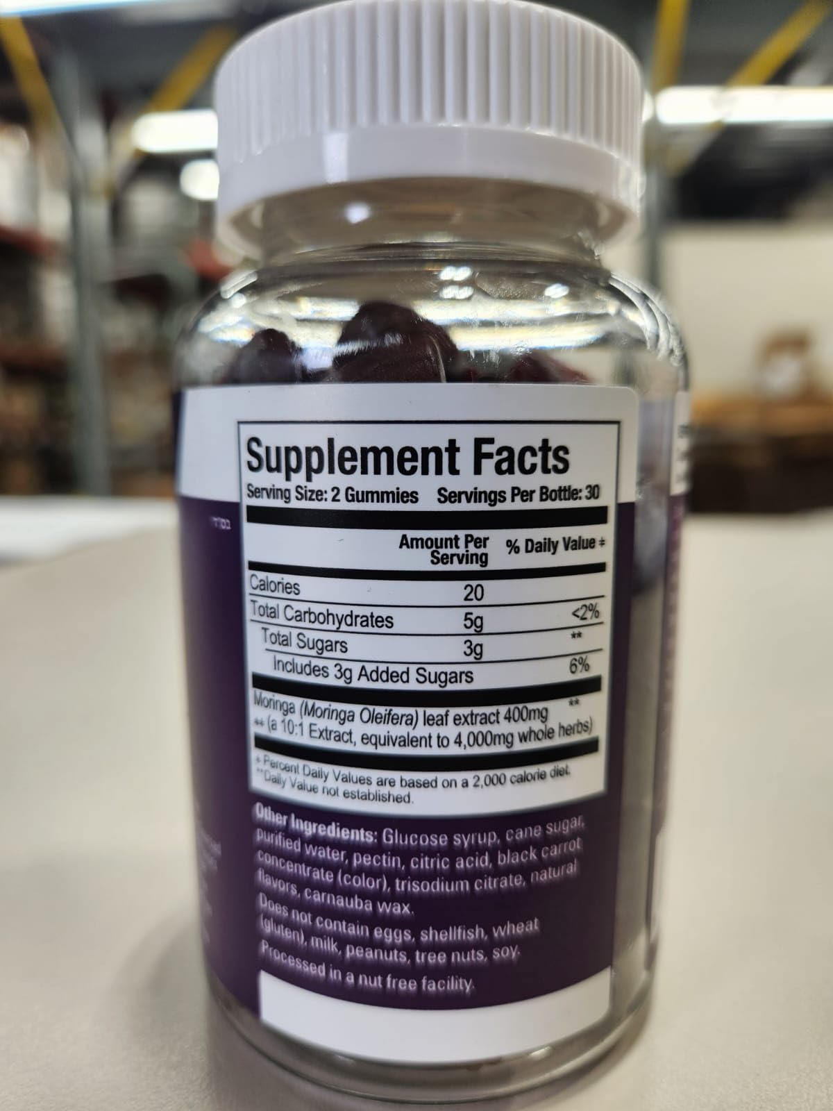 Viteey Moringa Gummies - 4,000mg [from 400mg of 10:1 Extract]