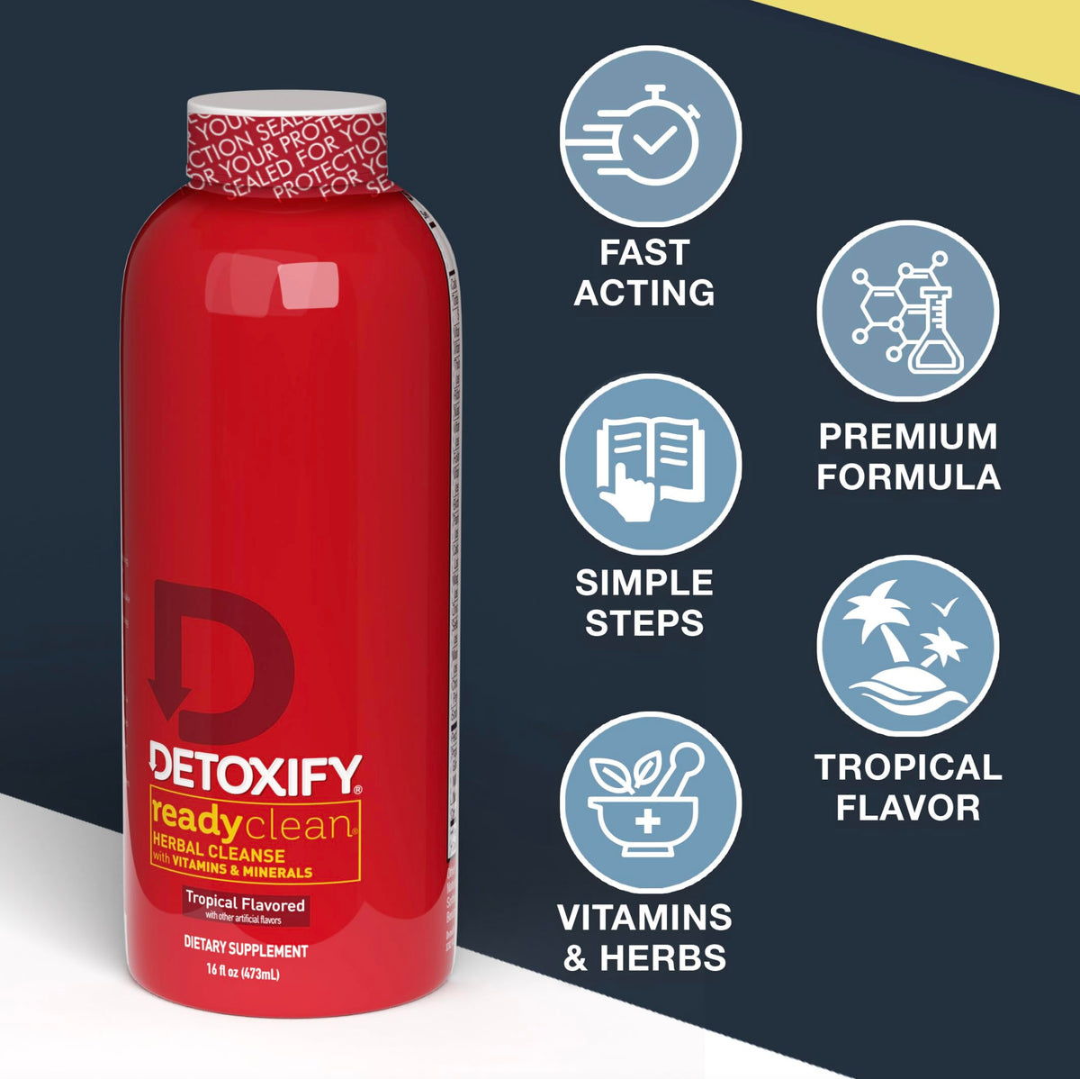 Detoxify Ready Clean Herbal Cleanse Tropical - 16 oz - image 5