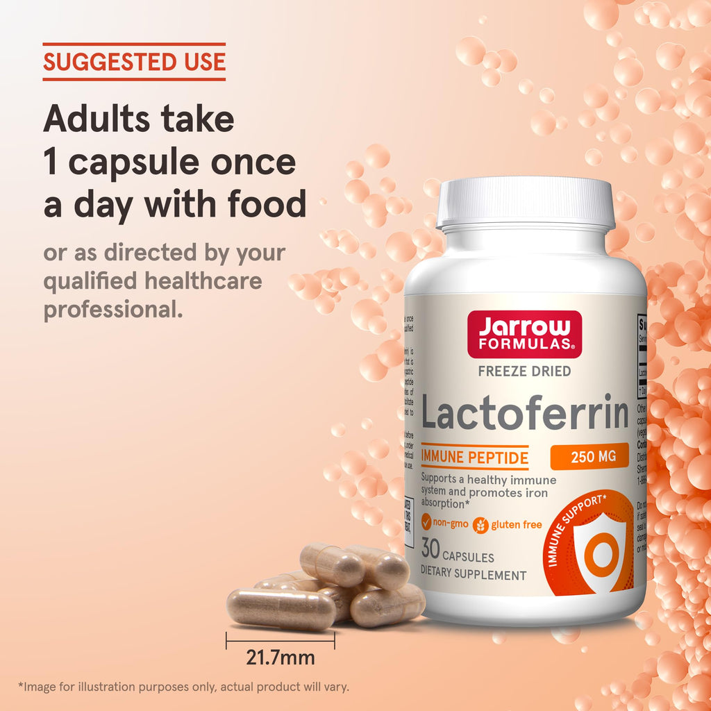 Jarrow Formulas Lactoferrin 250 mg Immune Support - 30 Capsules - image 7