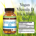 Script Essentials Vegan Vitamin D3 5000 IU Bone & Immune Support - 90 Capsules - image 2