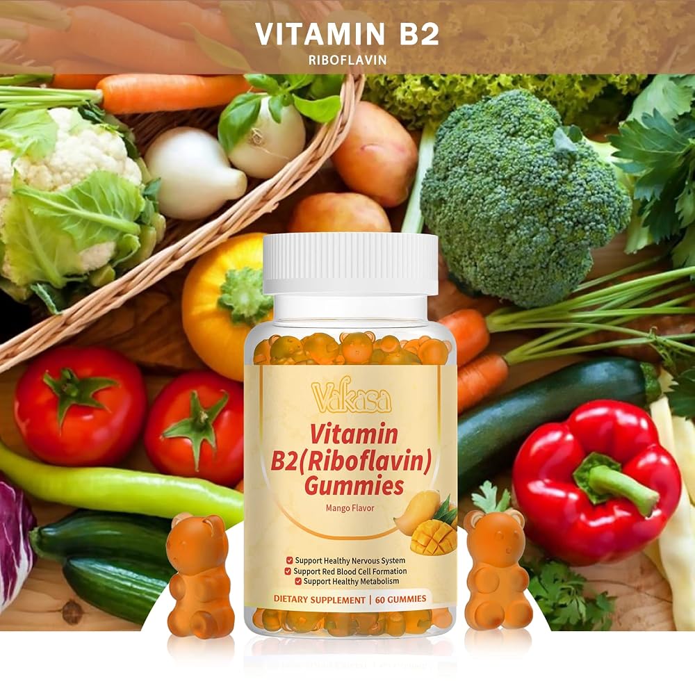 Vakasa Vitamin B2 Gummies Immune Support 400mg - 60 Gummies - image 5