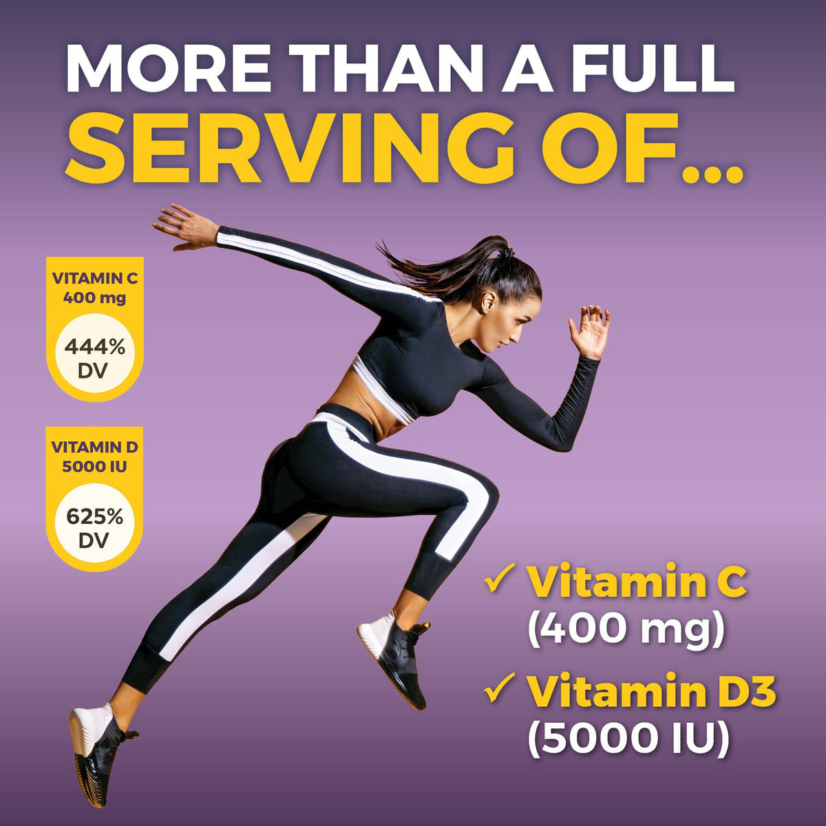 Viva Naturals Elderberry with Vitamin C and Zinc for Adults - 5 in 1