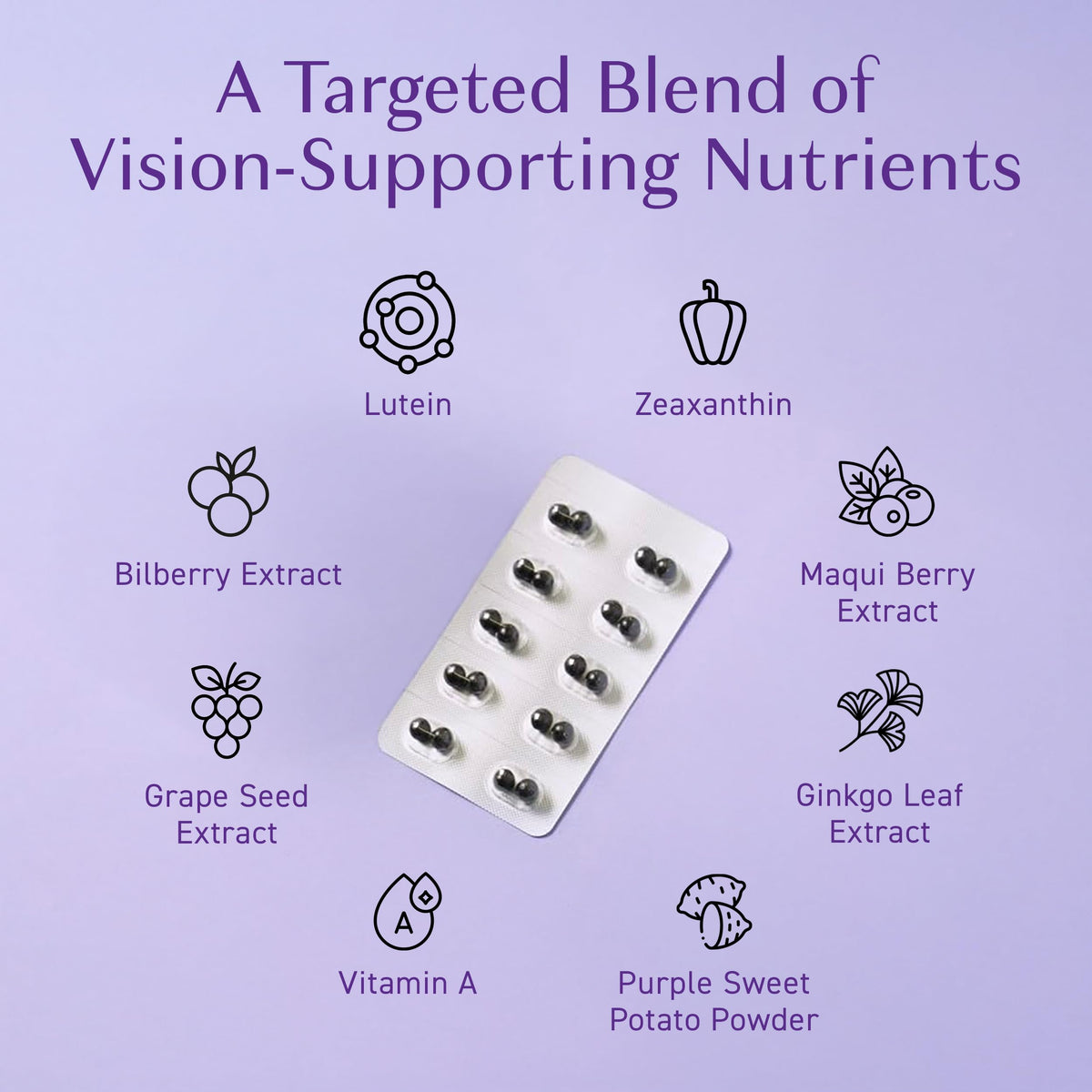 Umeken Eye Clear Blueberry Lutein Vision Supplement - 240 Tablets - image 5