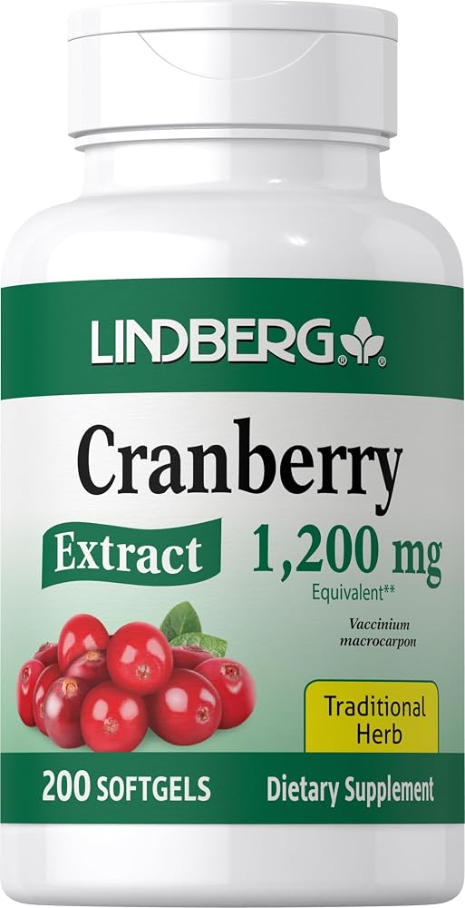 Lindberg Cranberry Pills for Women - 200 Softgels