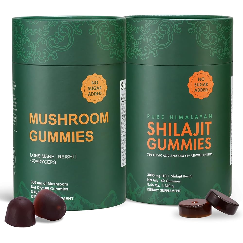 Xuore Himalayan Shilajit & Mushroom Gummies - 60 Count