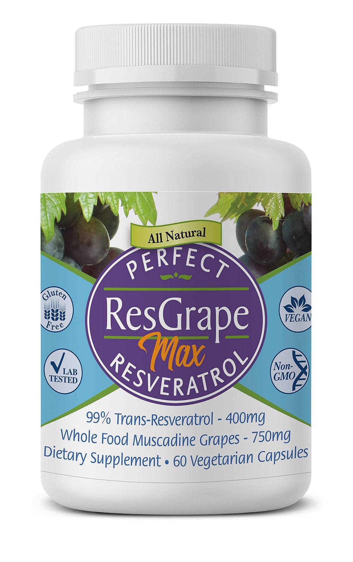 Perfect Supplements ResGrape Resveratrol MAX - 60 Capsules