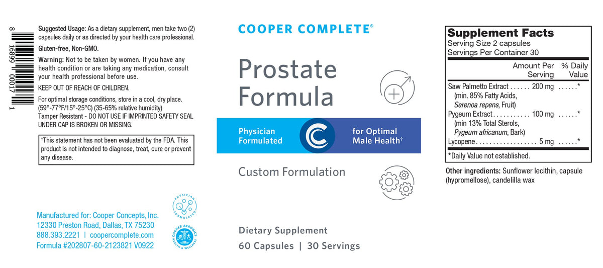 Cooper Complete Prostate Health Saw Palmetto - 60 Softgels - image 2
