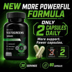 Live Anabolic TestoGreens Max Men's Greens Supplement - 60 Capsules - image 2